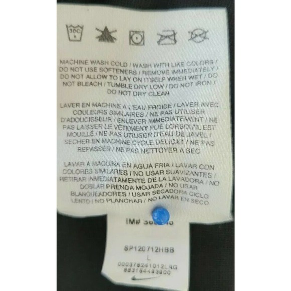 Nike Dri Fit Polo Black/ White Trim Short Sleeve - Picture 6 of 6